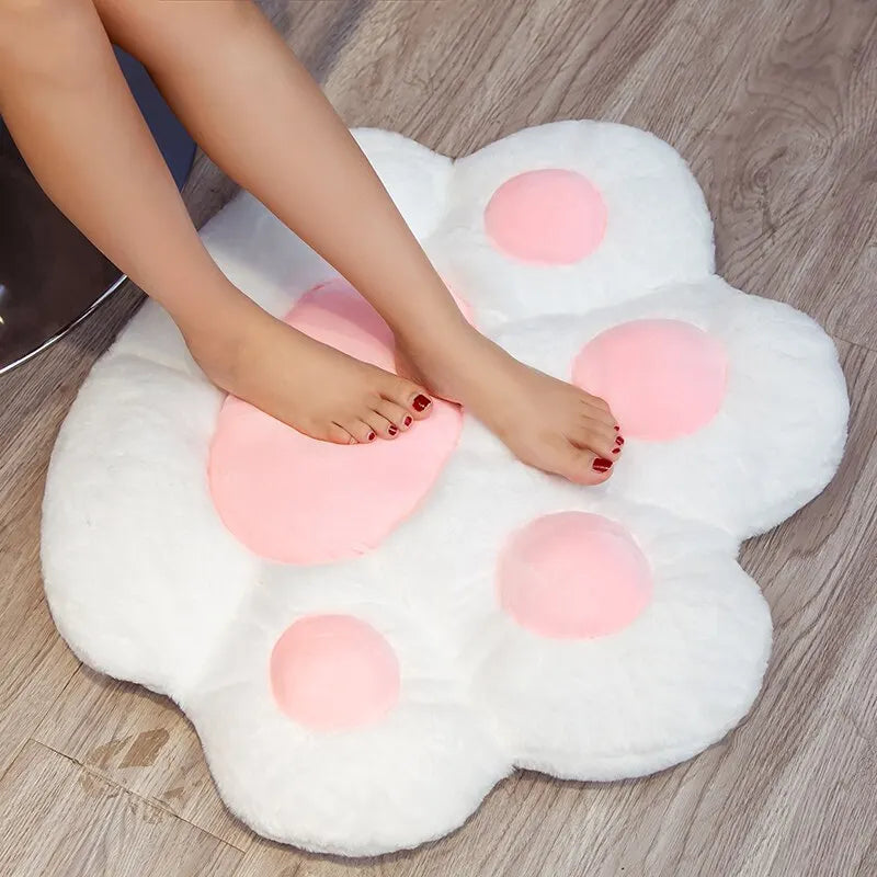 Coussin De Sol Peluche Patte de Chat Kawaii
