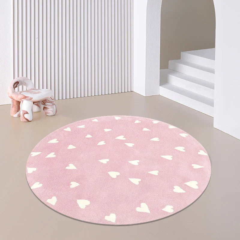 Tapis Rond Enfant Étoiles - Lavable & Doux - Ø 160cm