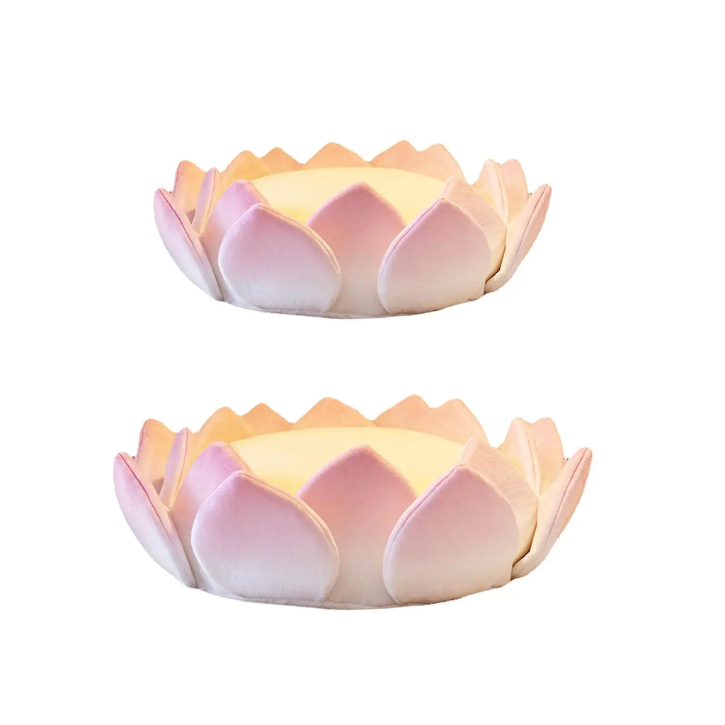Coussin de Sol Fleur de Lotus - Pouf de Méditation Déhoussable
