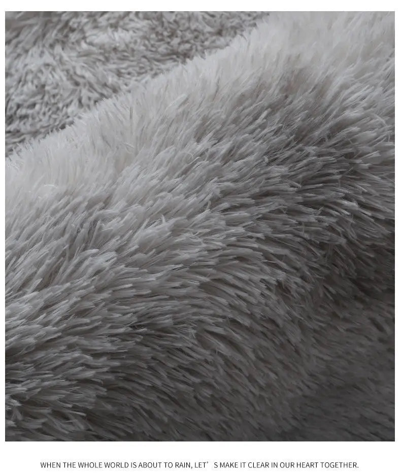 Tapis pour Tipi Moelleux à Poils Longs Antidérapant