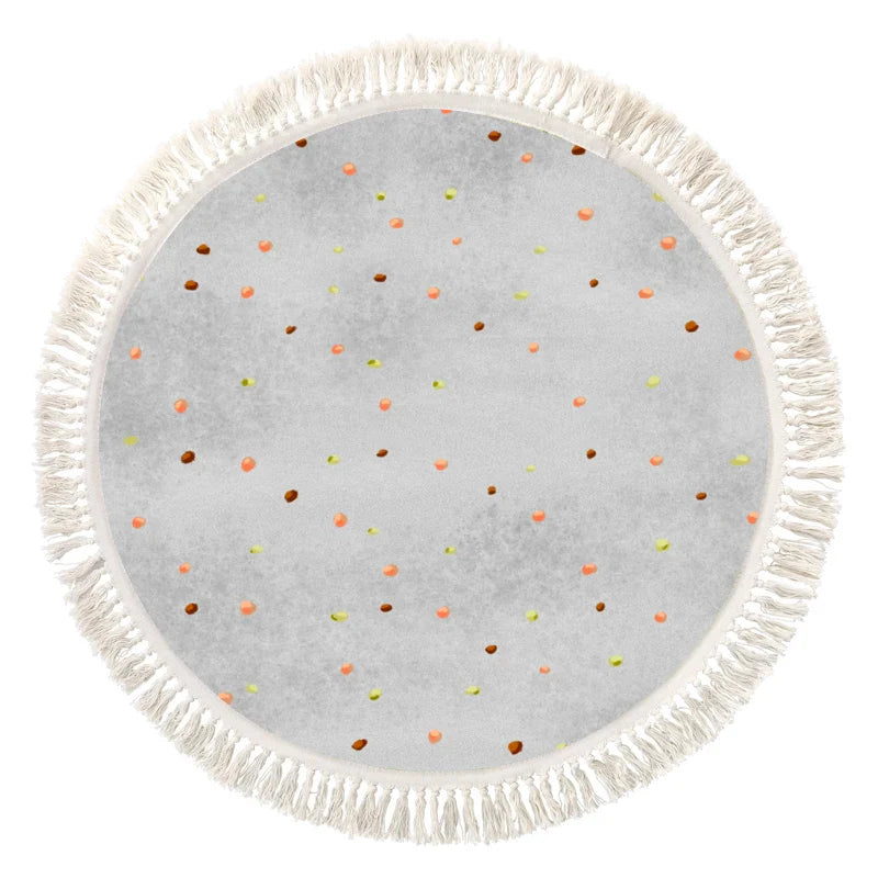 Tapis de Sol pour Tipi Enfant - Finition Franges