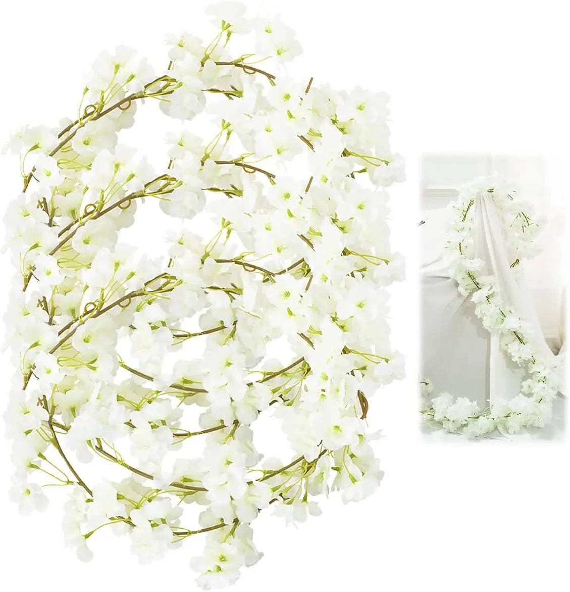 Guirlande de Fleurs de Cerisier Artificielles 180 cm