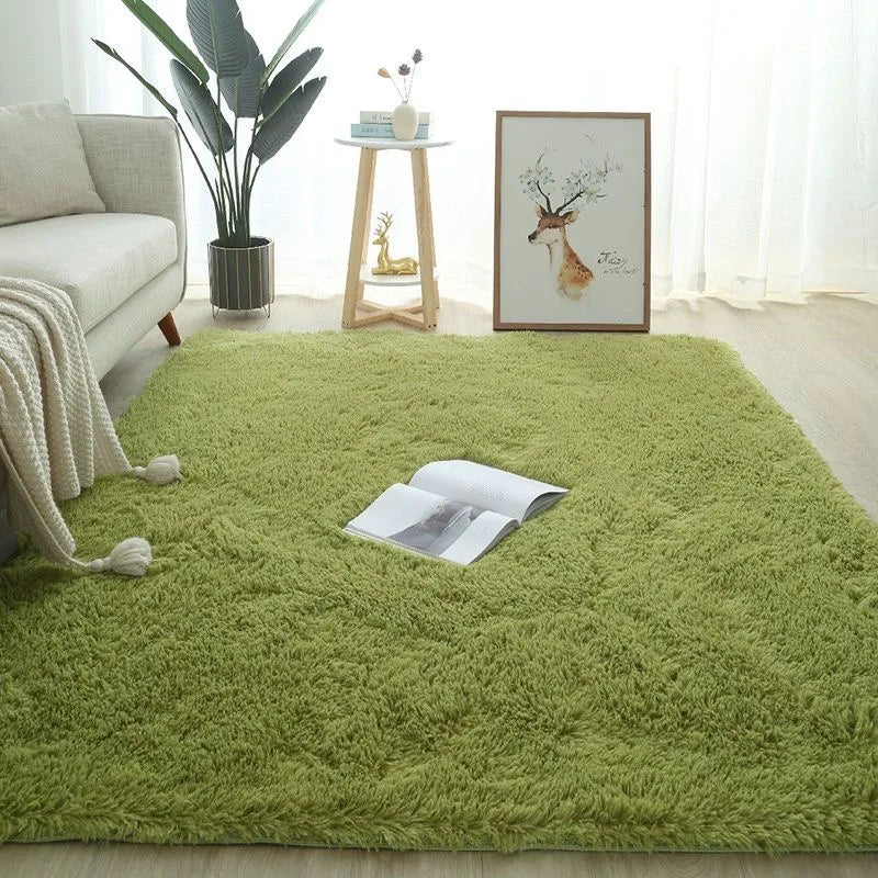 Tapis pour Tipi Moelleux à Poils Longs Antidérapant