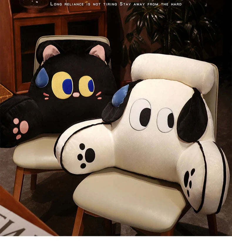 Coussin de Lecture avec Accoudoirs Forme Animal Kawaii