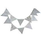 Guirlande à Fanions Vintage En Tissu Motif Fleur