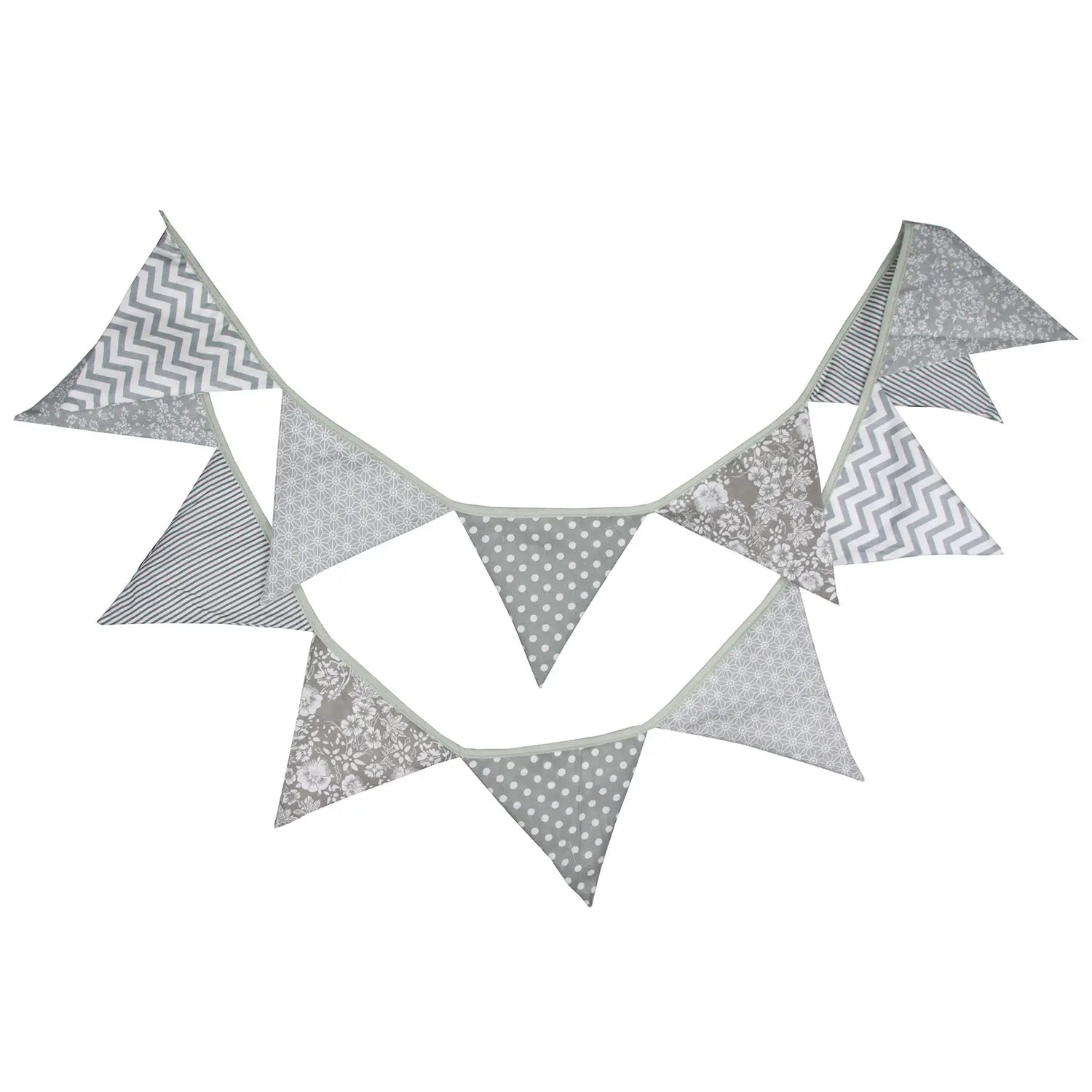 Guirlande à Fanions Vintage En Tissu Motif Fleur