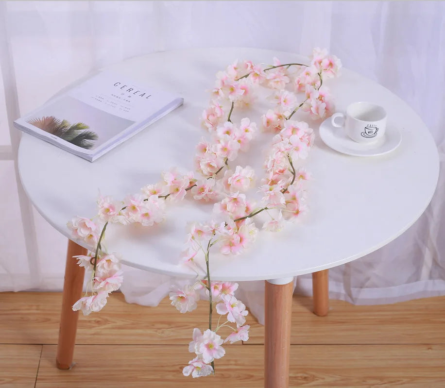 Guirlande de Fleurs de Cerisier Artificielles 180 cm