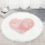 Tapis Moelleux Design Cœur Shaggy