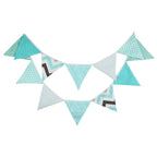 Guirlande à Fanions Vintage En Tissu Motif Fleur