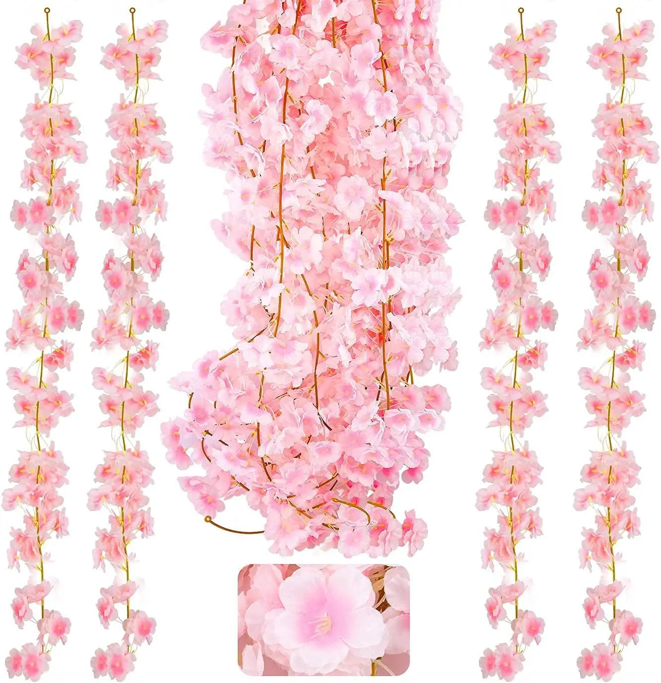 Guirlande de Fleurs de Cerisier Artificielles 180 cm