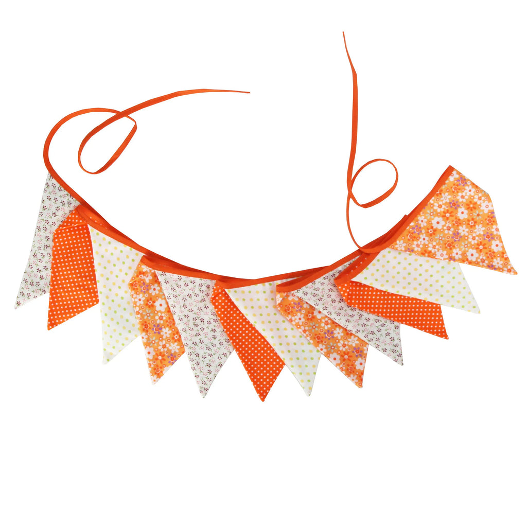 Guirlande à Fanions Vintage En Tissu Motif Fleur