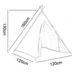 Tente Tipi Enfant Mauve - 1,6m - Toile Coton & Structure Bois