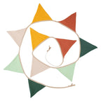Guirlande Fanions en Tissu pour Tipi Enfant Style Bohème Neutre