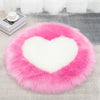 Tapis Moelleux Design Cœur Shaggy