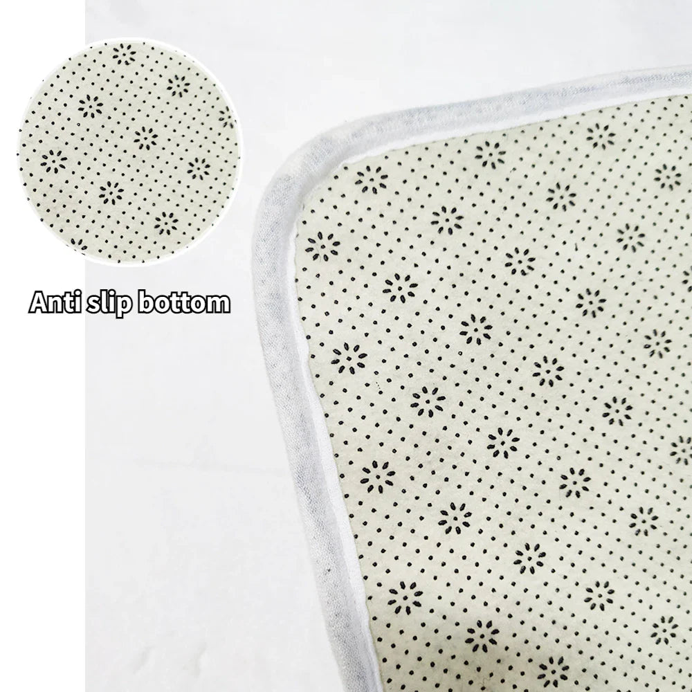 Tapis Rond Enfant Étoiles - Lavable & Doux - Ø 160cm