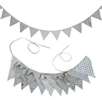 Guirlande à Fanions Vintage En Tissu Motif Fleur