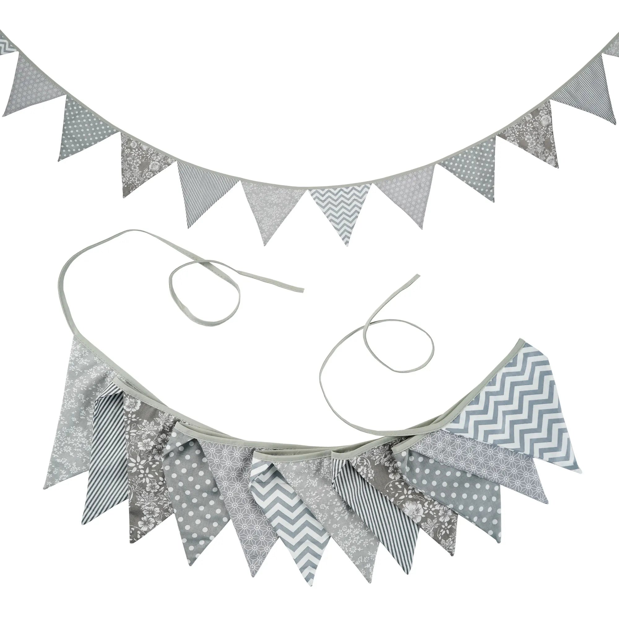 Guirlande à Fanions Vintage En Tissu Motif Fleur