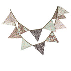 Guirlande à Fanions Vintage En Tissu Motif Fleur