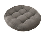 Coussin de Sol Rond en Velours Côtelé
