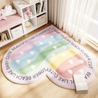 Tapis Chambre Enfant Forme Cœur - Doux & Antidérapant