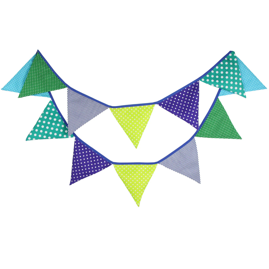 Guirlande à Fanions Vintage En Tissu Motif Fleur