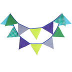 Guirlande à Fanions Vintage En Tissu Motif Fleur
