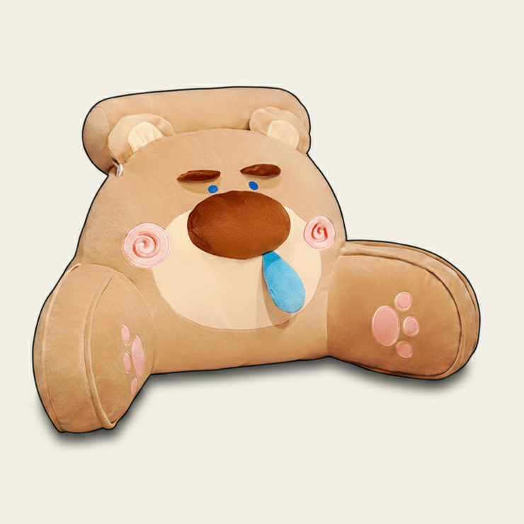 Coussin de repos ergonomique en peluche Husky - Soutien lombaire
