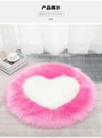 Tapis Moelleux Design Cœur Shaggy
