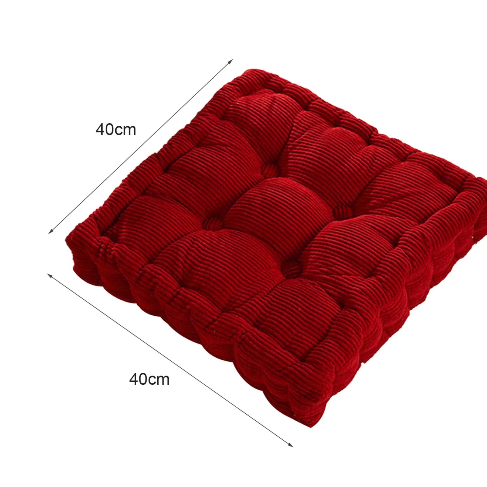 Coussin de Sol pour Tipi Enfant Carre - Velours Côtelé 50x50cm