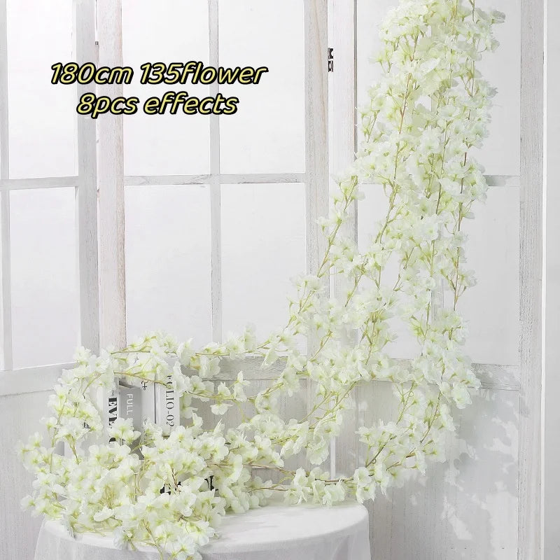 Guirlande de Fleurs de Cerisier Artificielles 180 cm