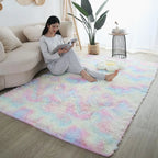 Tapis pour Tipi Moelleux à Poils Longs Antidérapant