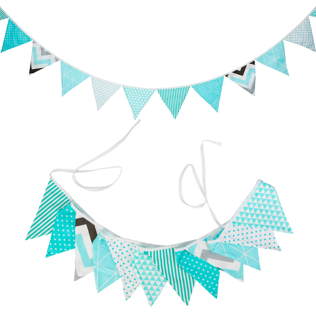 Guirlande à Fanions Vintage En Tissu Motif Fleur