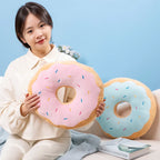 Coussin Donut Géant en Peluche Chocolat - 40cm