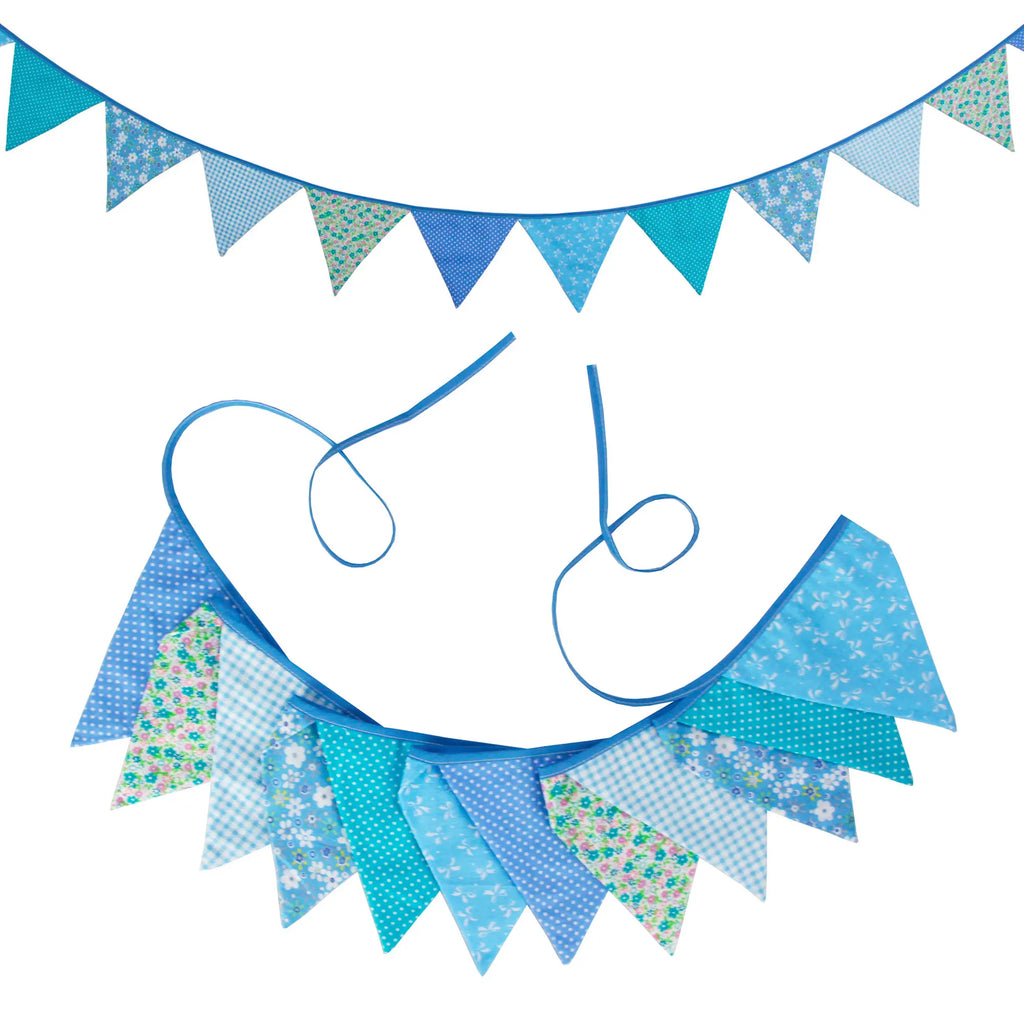 Guirlande à Fanions Vintage En Tissu Motif Fleur