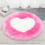 Tapis Moelleux Design Cœur Shaggy