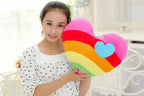 Coussin Cœur Arc-en-Ciel