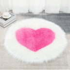 Tapis Moelleux Design Cœur Shaggy