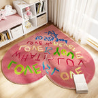 Tapis Chambre Enfant Forme Cœur - Doux & Antidérapant