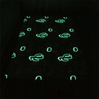 Effet nocturne tapis cactus illuminé