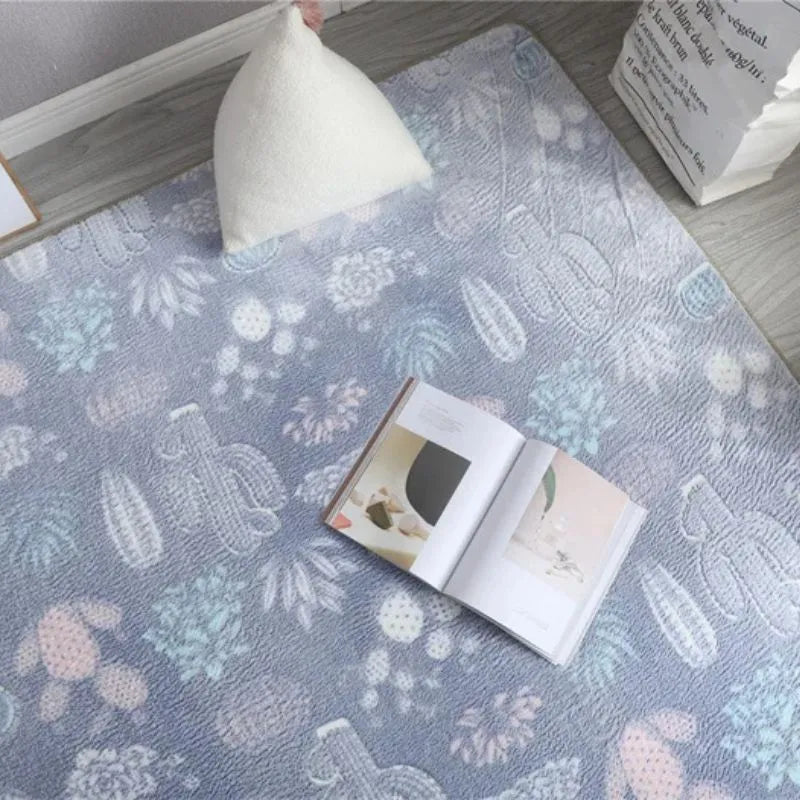 Cactus lumineux 3D sur tapis enfant