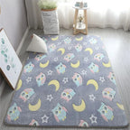Tapis rectangulaire chouette pour enfant