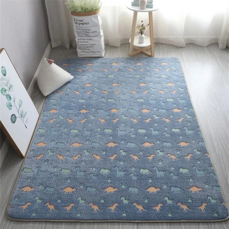 Tapis fluorescent dinosaure T-Rex pour enfant