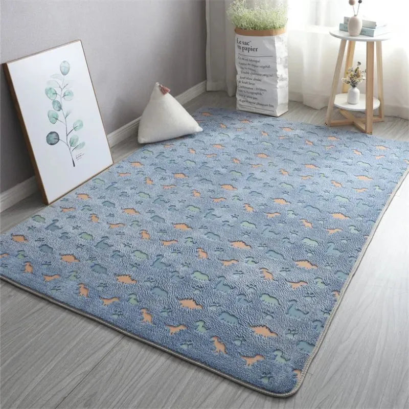 Tapis ptérodactyle 3D fluorescent enfant
