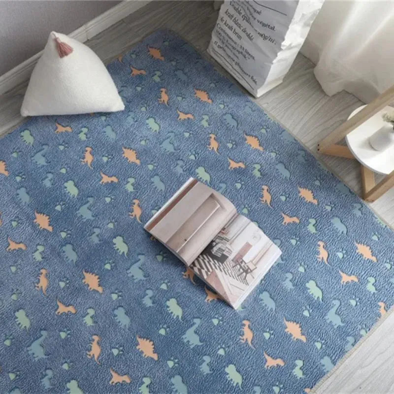 Coutures renforcées tapis dinosaure lumineux
