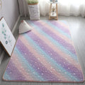 Tapis fluorescent enfant avec arc-en-ciel lumineux