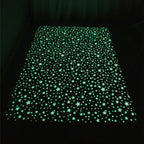 Ambiance nocturne, tapis enfant arc-en-ciel illuminé