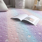 Texture moelleuse tapis enfant fluorescent