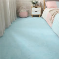 Tapis mousse puzzle bleu clair modulable, surface peluche pour sol enfant et espace de jeux