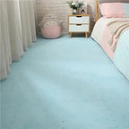 Tapis mousse puzzle bleu clair modulable, surface peluche pour sol enfant et espace de jeux