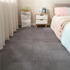 Tapis Puzzle Mousse Peluche Gris Foncé Pour Enfants